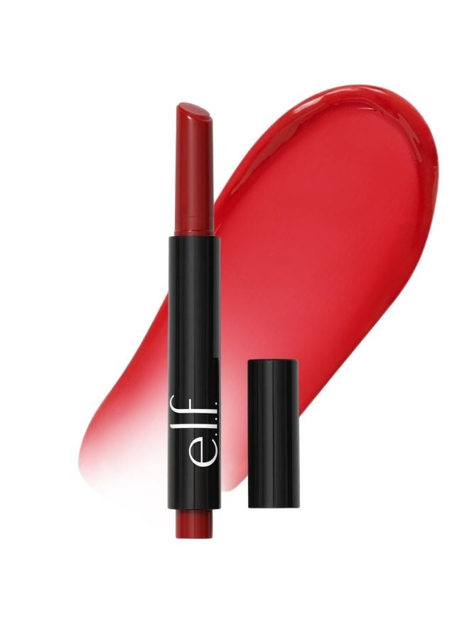 elf e.l.f. Pout Clout Lip Plumping Pen – Red My Mind, 0.07 oz (2.06 ml) – High-Shine Plumping Lip Gloss Pen, Hydrating & Vegan - Image 1